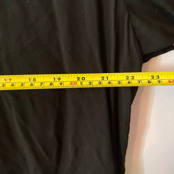 James Perse Black Flowy 3/4 Sleeve Blouse Lightweight Women's size 3 / Large - Picture 7 of 8